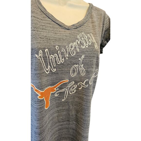 University of Texas UT longhorns hook em spell out game day t womens M v neck - Picture 3 of 7